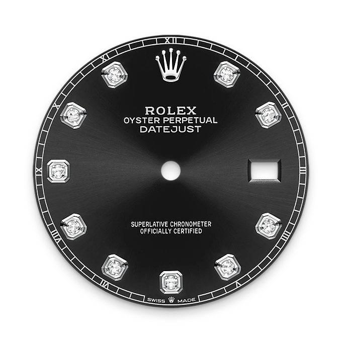 rolex M126334-0011   - Il quadrante nero vivo