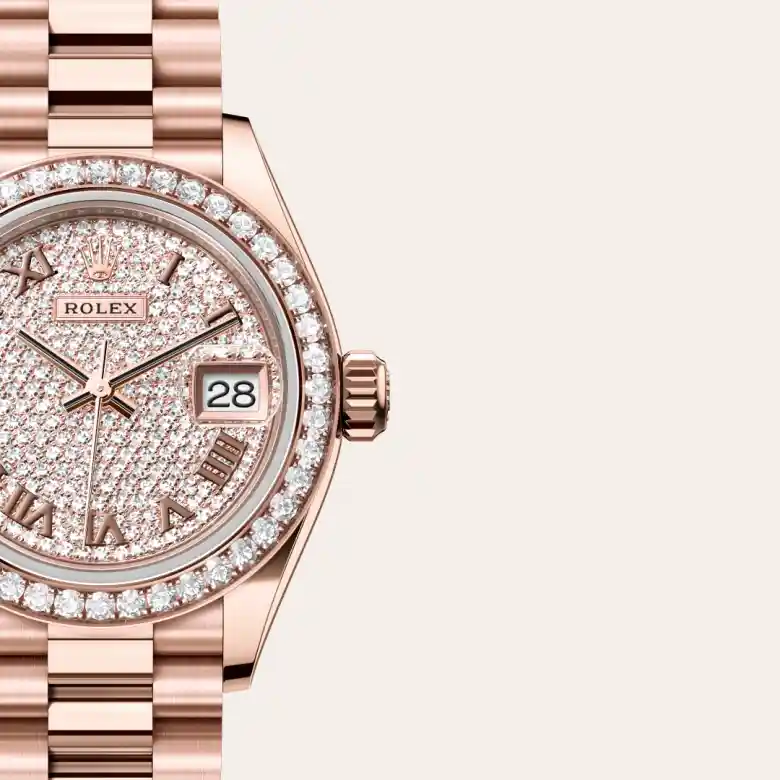 rolex M279135RBR-0021   - Il quadrante con pavé di diamanti